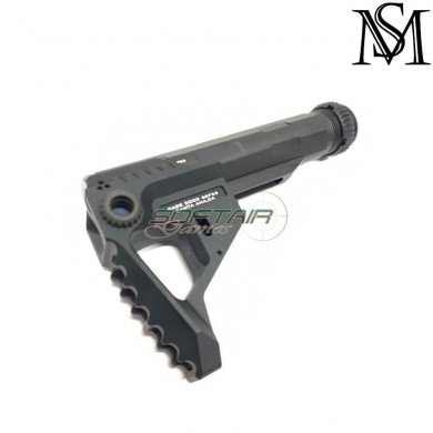 Calcio si style pit viper black cnc per aeg m4 milsim series (ms-115-bk)