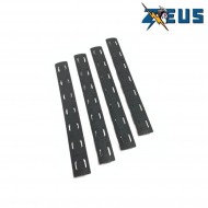 Kit 4 pezzi LC rail cover long black zeus (zs-r201-bk) Kit 4 pezzi LC rail cover long black zeus (zs-r201-bk)