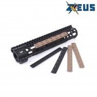 Kit 4 pezzi LC rail cover long black zeus (zs-r201-bk)