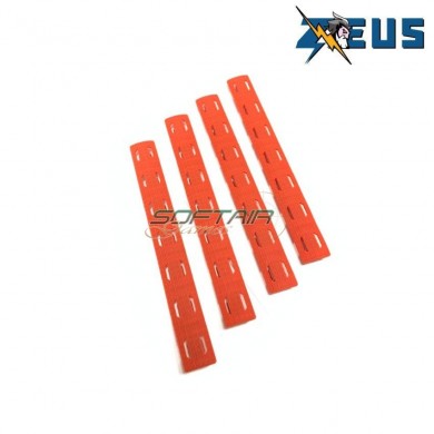 Kit 4 pezzi LC rail cover long red zeus (zs-r201-rd)