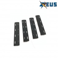 Kit 4 pezzi LC rail cover short black zeus (zs-r200-bk) Kit 4 pezzi LC rail cover short black zeus (zs-r200-bk)