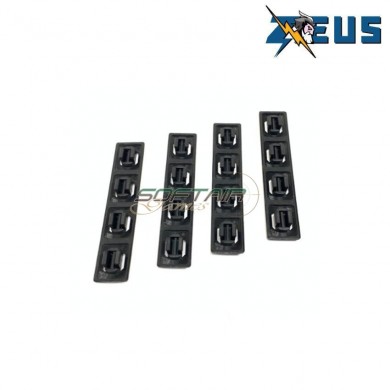 Kit 4 pieces LC rail cover short black zeus (zs-r200-bk)
