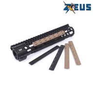 Kit 4 pieces LC rail cover short black zeus (zs-r200-bk)