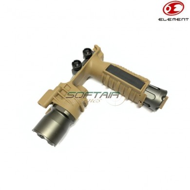 Vertical Foregrip Flashlight M910a Led dark earth element (el-ex202-de-lo)