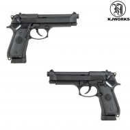 Pistola Al Co2 M9/m92f Beretta Scarrellante Black Kjworks (kj-005345) Pistola Al Co2 M9/m92f Beretta Scarrellante Black Kjworks (kj-005345)