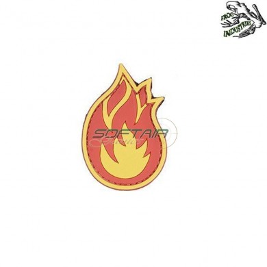 Patch 3d pvc flame frog industries® (fi-004704)