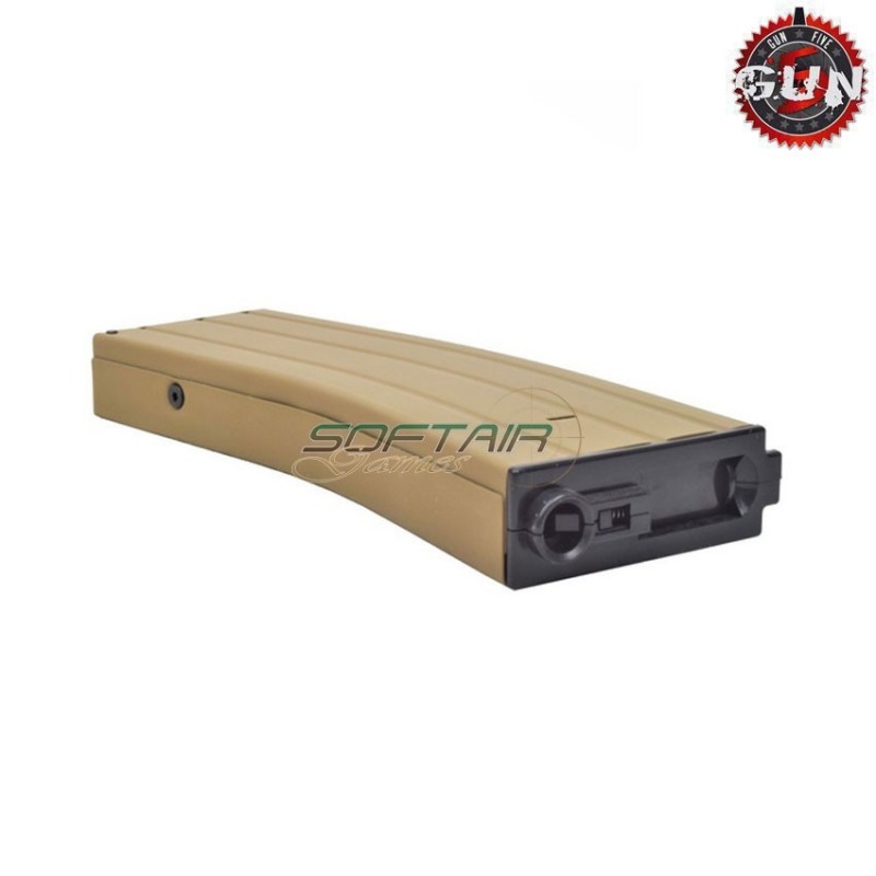 Caricatore maggiorato flash 360bb dark earth in metallo per m4 gun five (gf-mg-015-de)