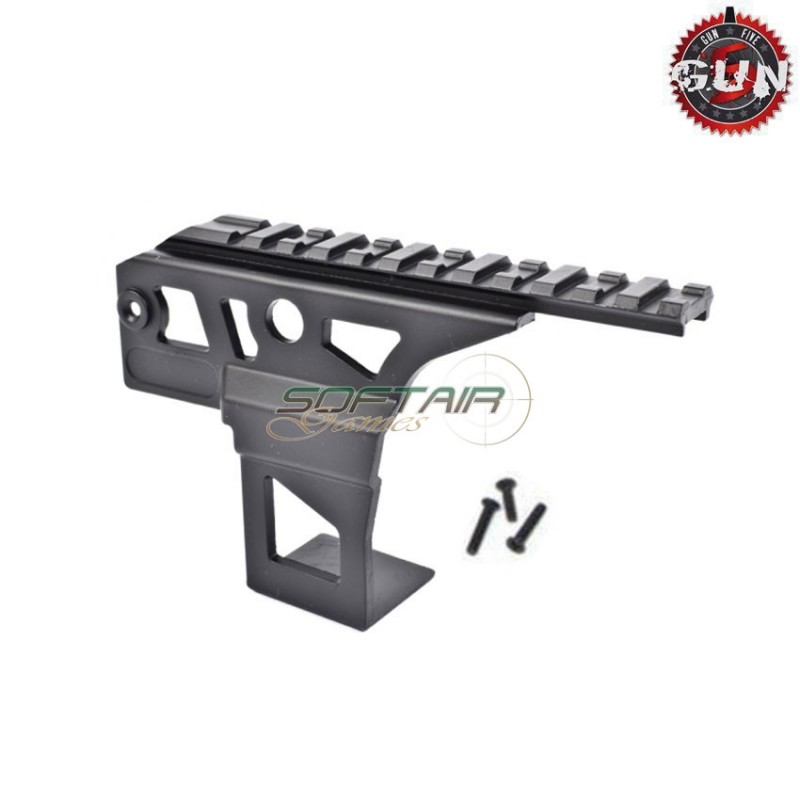 Slitta per ak in metallo black gun five (gf-a50-bk)