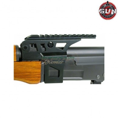 Metal rail for ak black gun five (gf-a50-bk)