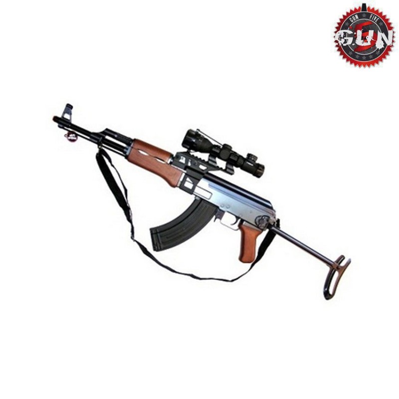 Metal rail for ak black gun five (gf-a50-bk)