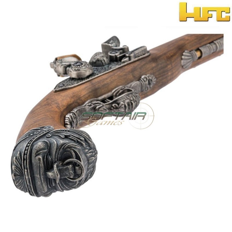 Co2 pistol pirate flintlock 18th century silver hfc (hfc-hg502silv-co2)