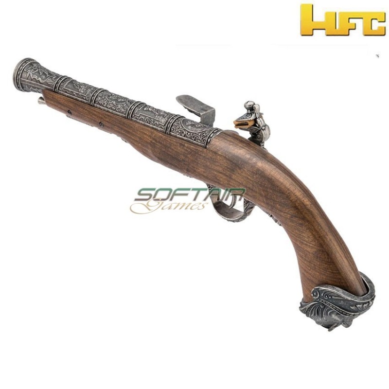 Pistola a co2 pirate flintlock 18th century silver hfc (hfc-hg502silv-co2)
