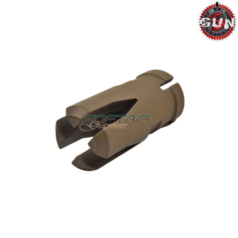 Metal flash hider g36c style dark earth gun five (gf-db037)