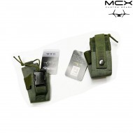 Tasca clip small porta radio verde od mcx custom gear (ocg-06-od)