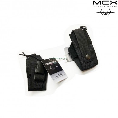Small clip radio pouch black mcx custom gear (ocg-06-bk)