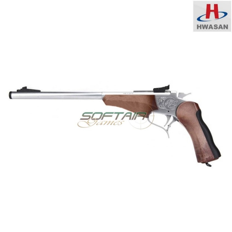 Mad max contender break top silver gas pistol hwasan (hw-111147)