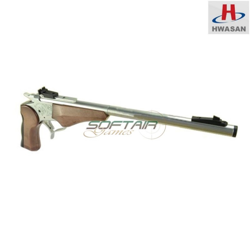 Mad max contender break top silver gas pistol hwasan (hw-111147)