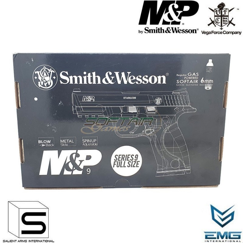 Pistola A Gas M&p9 c/competition gold grilletto Sai Black Emg Smith & Wesson Vfc (sai-110798)