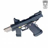 Gas pistol HEX CUT style 3343 hi-capa 5.1 custom series black/silver golden eagle (ge-111186) Gas pistol HEX CUT style 3343 hi-capa 5.1 custom series black/silver golden eagle (ge-111186)