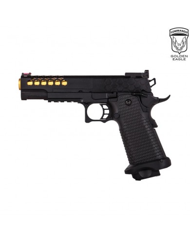 Pistola a gas HEX CUT style hi-capa custom series golden eagle - Softair  Games - ASG Softair San Marino