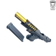 Pistola a gas HEX CUT style 3339 hi-capa 5.1 custom series black/gold golden eagle (ge-111184)