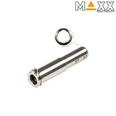 Cnc titanium regolabile spingipallino 37mm - 40mm per aeg maxx model (mx-noz3740tn)