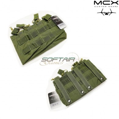 Tasca quadrupla mp7/mp5 verde od mcx custom gear (ocg-09-od)