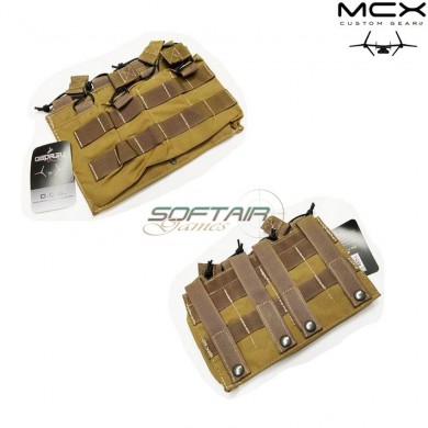 Quadruple pouch mp7/mp5 coyote brown mcx custom gear (ocg-09-cb)
