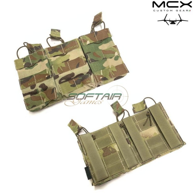 Tasca tripla caricatori m4 5.56mm multicam classic crye mcx custom gear (ocg-26-mc)