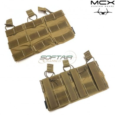 Triple magazine pouch m4 5.56mm coyote brown mcx custom gear (ocg-26-cb)