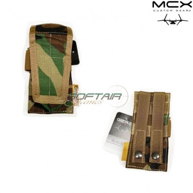 Single pouch 5.56 for 2 magazines woodland mcx custom gear (ocg-24-wd)