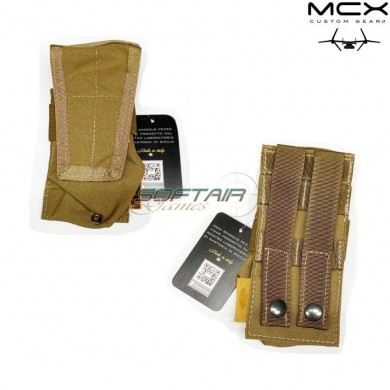 Single pouch 5.56 for 2 magazines coyote brown mcx custom gear (ocg-24-cb)