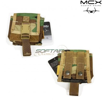 Tasca nvg/utility con clip woodland mcx custom gear (ocg-23-wd)