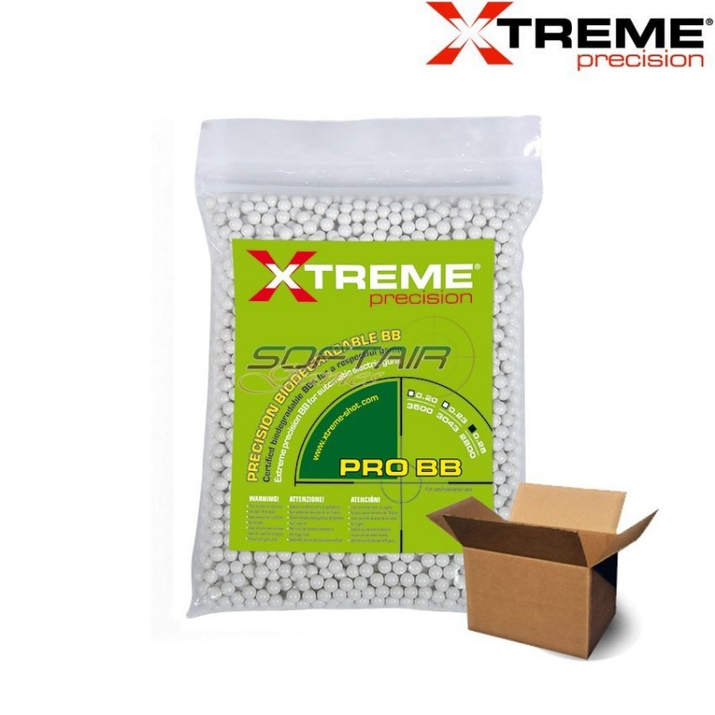 Cartone 10pcs Pallini Bio White 0.25gr. Xtreme Precision (xp-cbio25-wh-10)