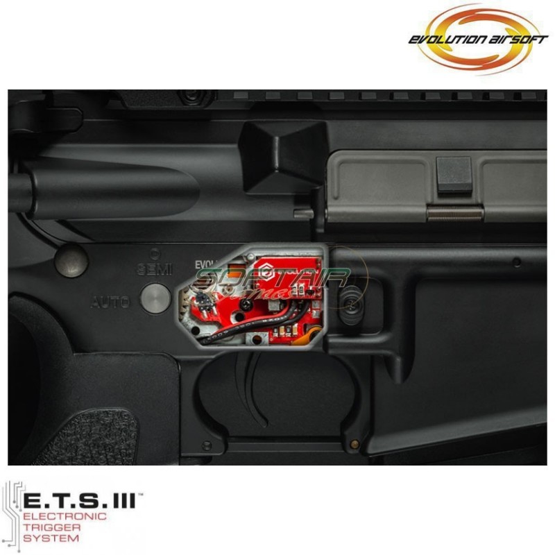 Electric rifle Recon Breacher 13'' LC ets black evolution airsoft (ea-eh15ar-ets)