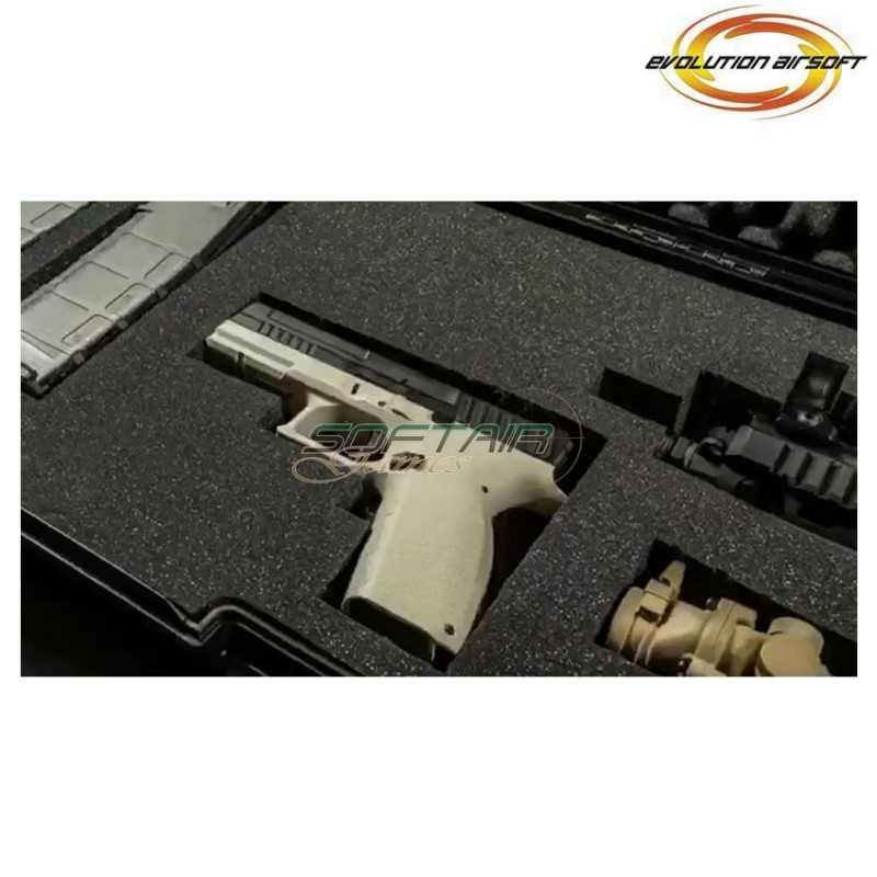 Hard case PNP black large with wheels 117,5x29x12 evolution airsoft (ea-ea0504rc)
