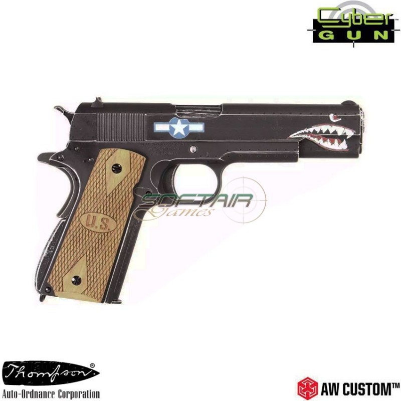 Gas pistol auto ordnance 1911 ao squadron gbb aw custom cybergun (430503)