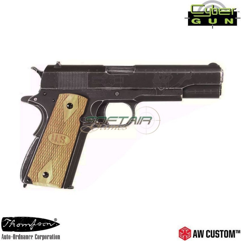 Gas pistol auto ordnance 1911 ao victory girl gbb aw custom cybergun (430501)