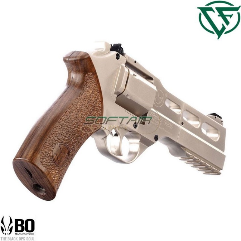 Co2 revolver full metal silver RHINO BO Chiappa Firearms (cf-160-084)