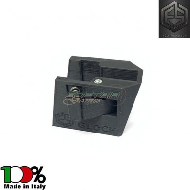 Fast MOLLE system rigid holster for glock left version black base e.s. custom works (escw-57)