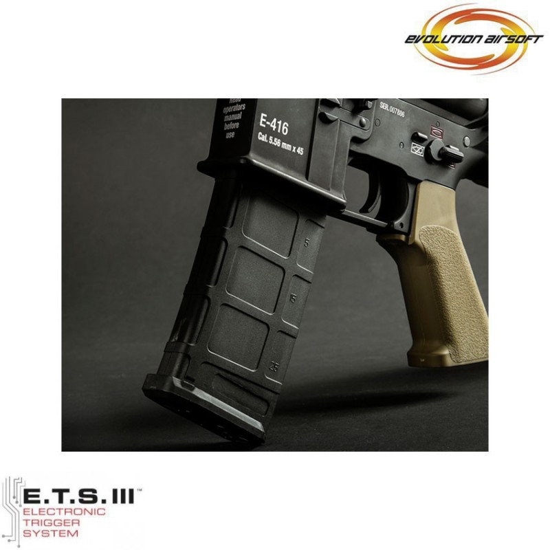 Electric rifle e-416 devgru ets bronze evolution airsoft (ea-eh21ar-bb-ets)
