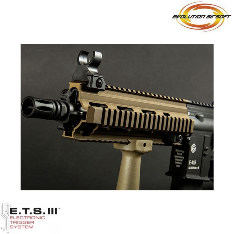 Electric rifle e-416 devgru ets bronze evolution airsoft (ea-eh21ar-bb-ets)
