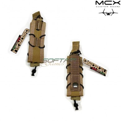 Taco singola porta caricatore pistola coyote brown mcx custom gear (ocg-20-cb)