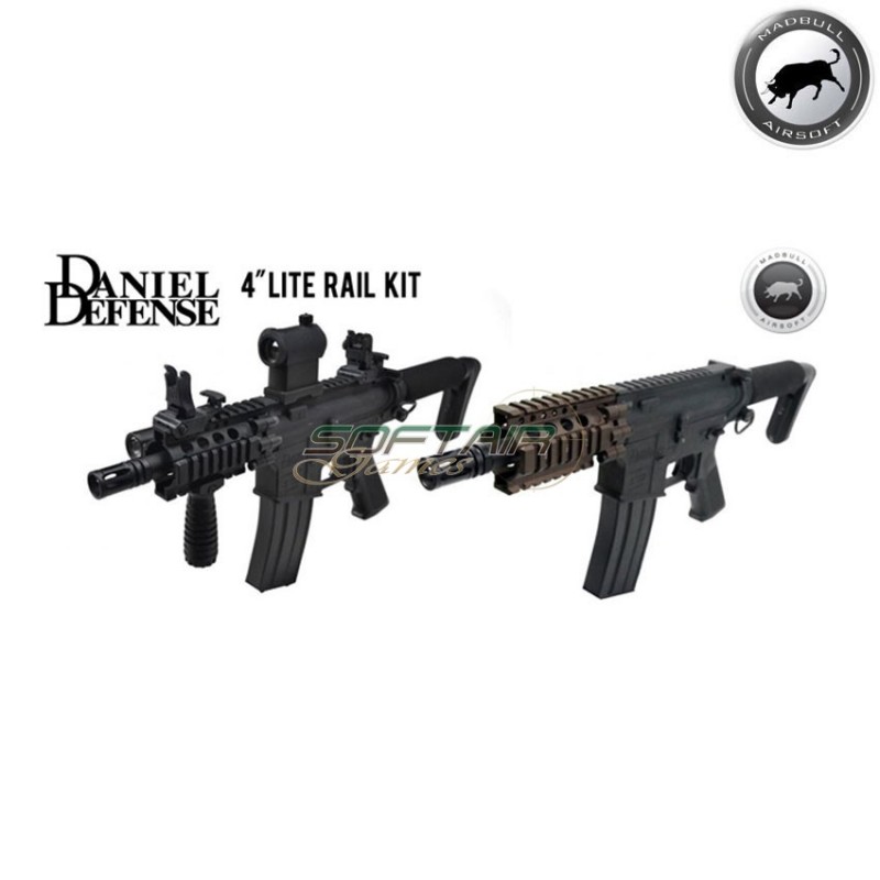 Daniel Defense M4/AR15 4'' Lite Rail Kit Black Madbull (mb-bu-ddlite4kit-bk)