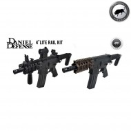 Daniel Defense M4/AR15 4'' Lite Rail Kit Black Madbull (mb-bu-ddlite4kit-bk)