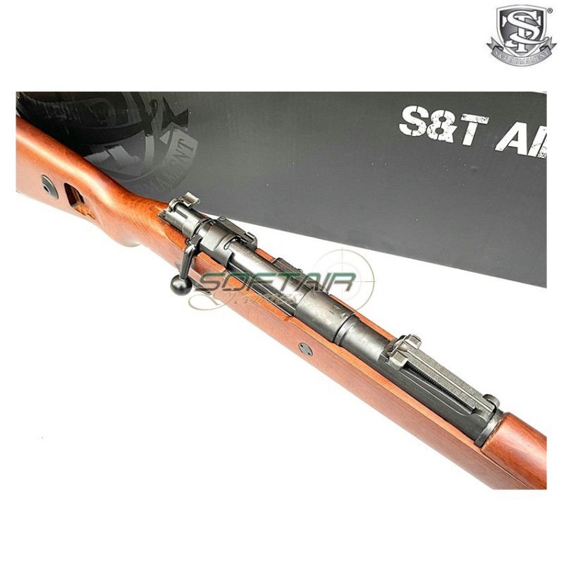 Spring Rifle Kar98K real wood & steel cylinder S&t (st-212320)