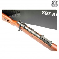 Spring Rifle Kar98K real wood & steel cylinder S&t (st-212320)