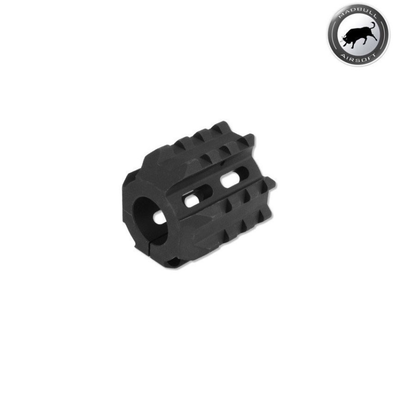 Gas block 4 sides rail black madbull (mb-bu-gbw4r)