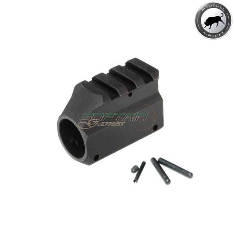 Gas block top rail black madbull (mb-bu-gbw1r)