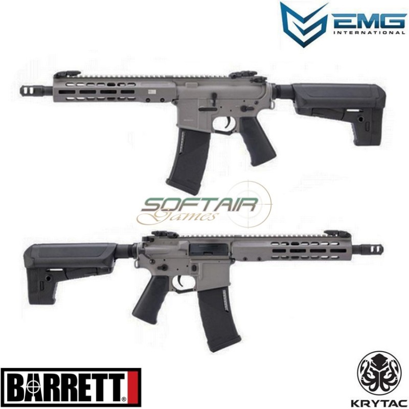 Fucile elettrico barret rec7 sbr aeg tungsten grey barret krytac emg (emg-rec-sbr-grey)